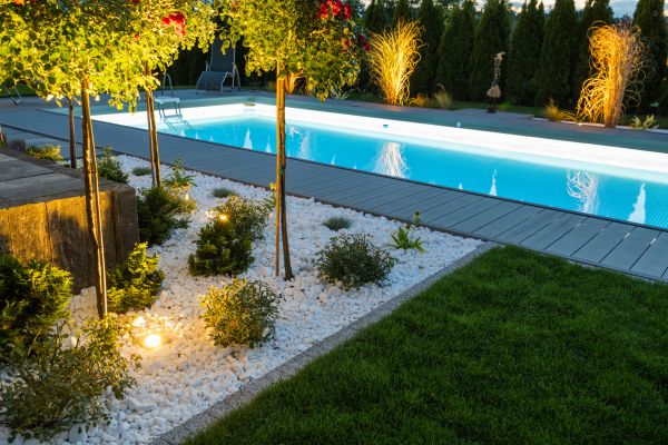 Pool Landscaping Service in Huntersville