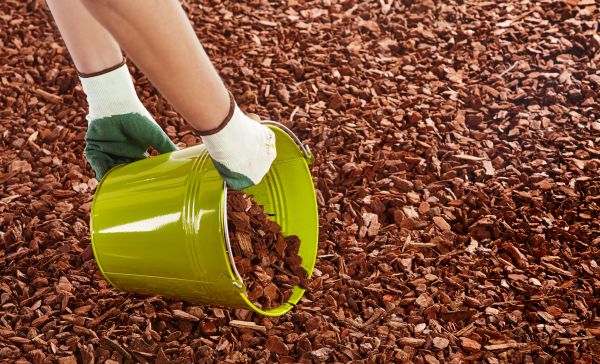 Wood Chip Landscaping in Huntersville
